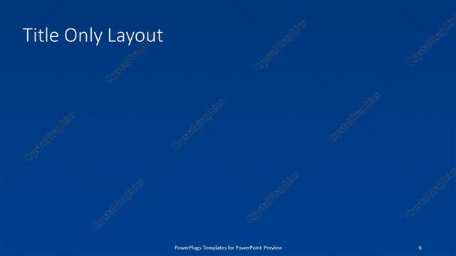 Title Only presentation slide layout