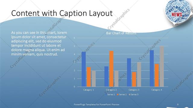 Content with Caption presentation slide layout