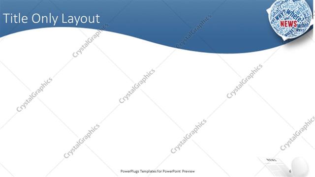 Title Only presentation slide layout