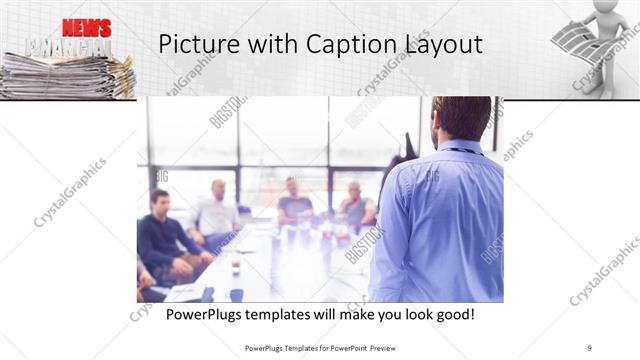 Picture with Caption presentation slide layout