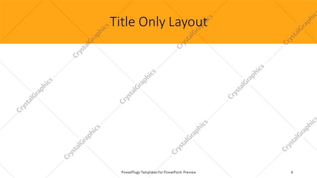 Title Only presentation slide layout