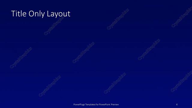 Title Only presentation slide layout