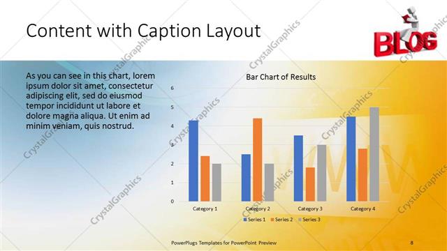 Content with Caption presentation slide layout