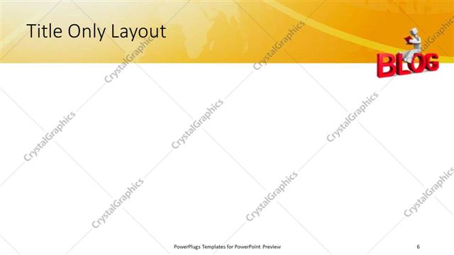 Title Only presentation slide layout