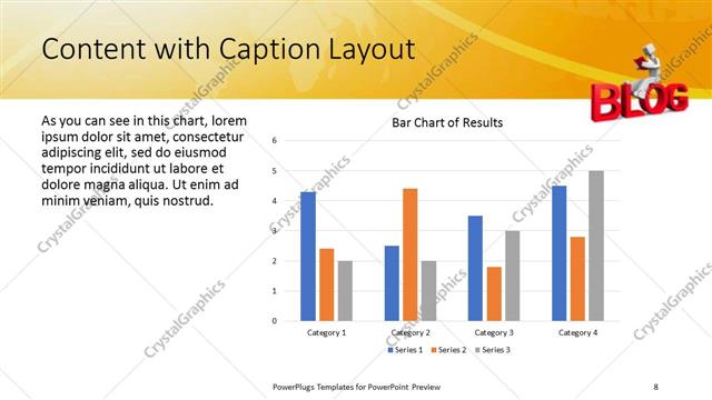 Content with Caption presentation slide layout