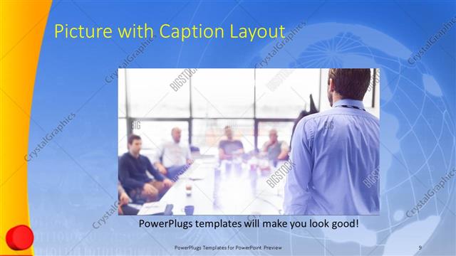 Picture with Caption presentation slide layout