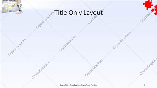 Title Only presentation slide layout