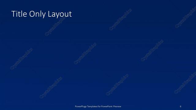 Title Only presentation slide layout