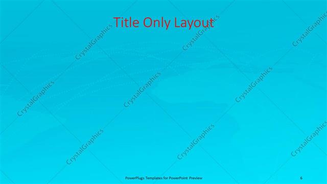 Title Only presentation slide layout