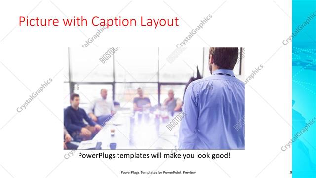 Picture with Caption presentation slide layout