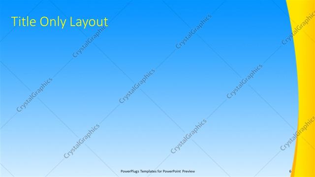 Title Only presentation slide layout