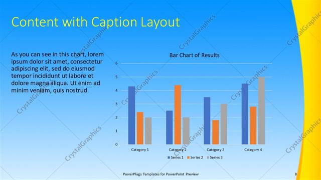 Content with Caption presentation slide layout
