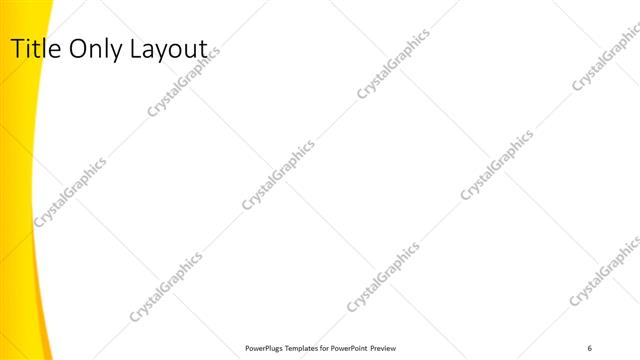 Title Only presentation slide layout