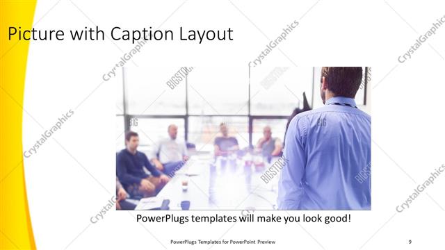 Picture with Caption presentation slide layout