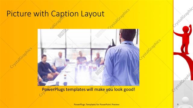 Picture with Caption presentation slide layout