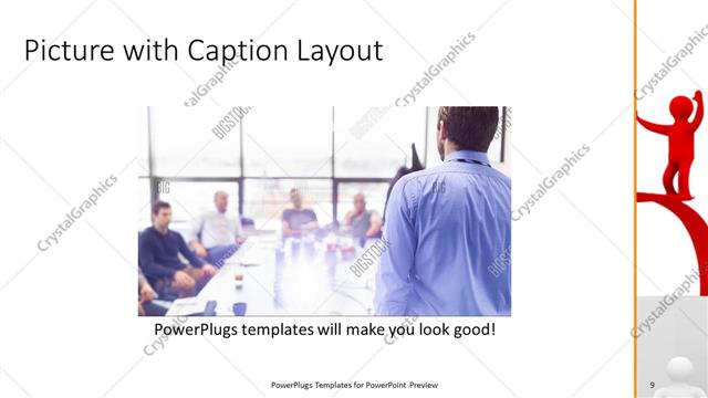 Picture with Caption presentation slide layout