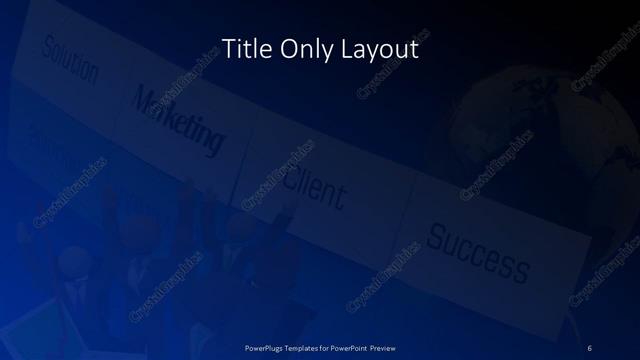 Title Only presentation slide layout