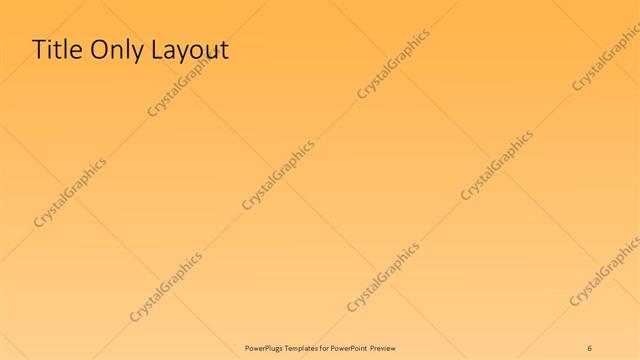 Title Only presentation slide layout