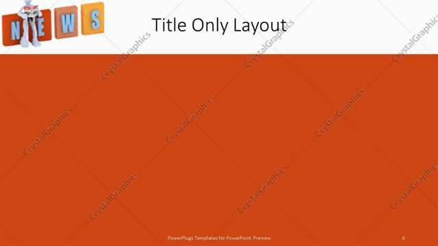 Title Only presentation slide layout