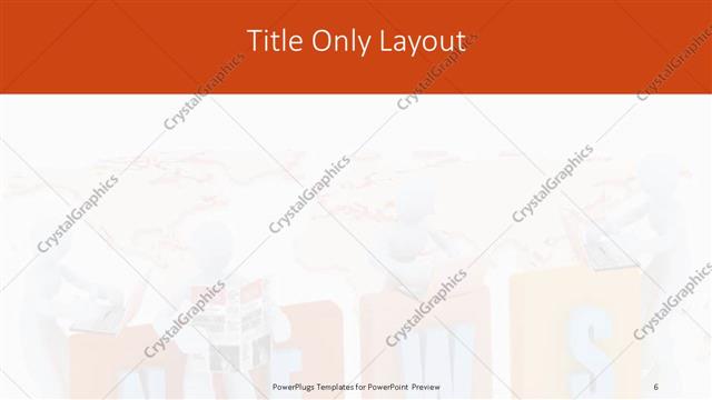 Title Only presentation slide layout