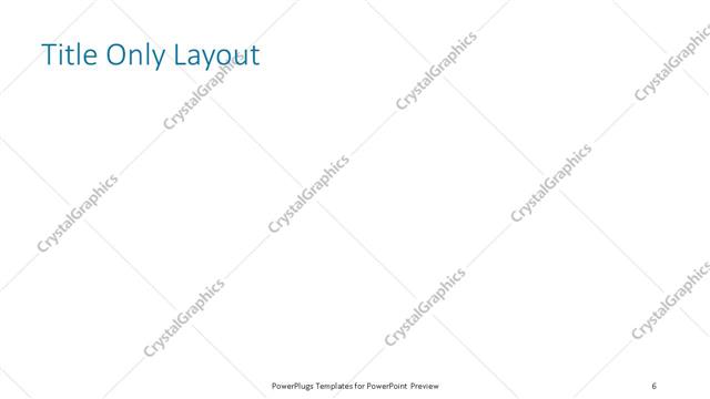 Title Only presentation slide layout