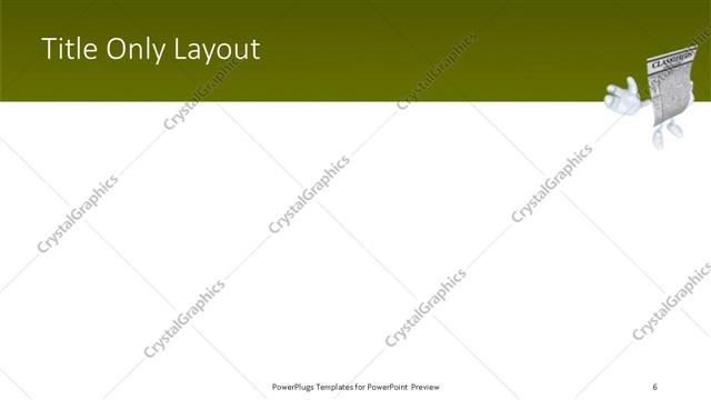 Title Only presentation slide layout