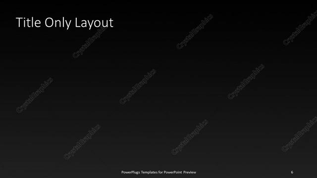 Title Only presentation slide layout