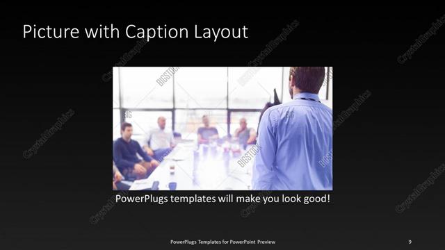 Picture with Caption presentation slide layout