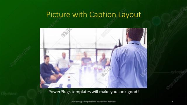 Picture with Caption presentation slide layout