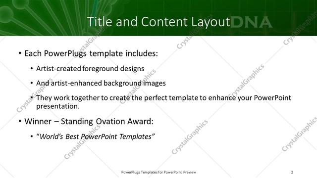 Title and Content presentation slide layout