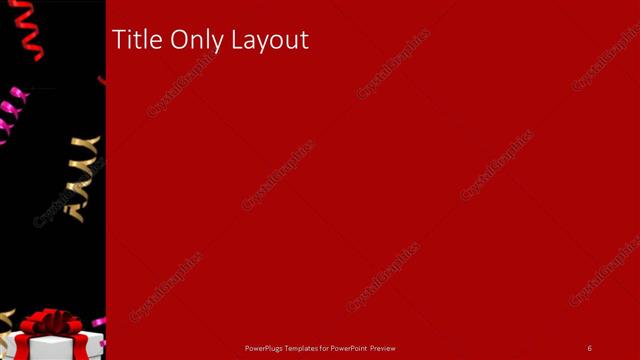 Title Only presentation slide layout