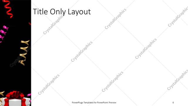 Title Only presentation slide layout