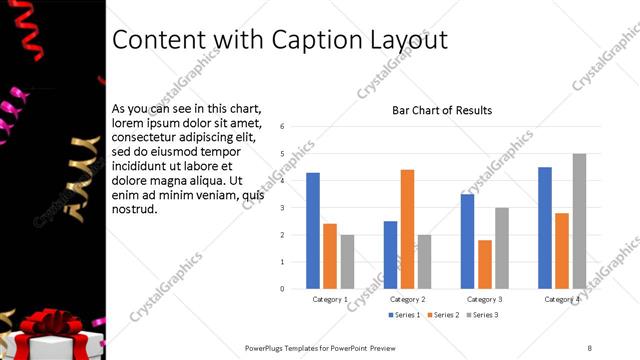 Content with Caption presentation slide layout