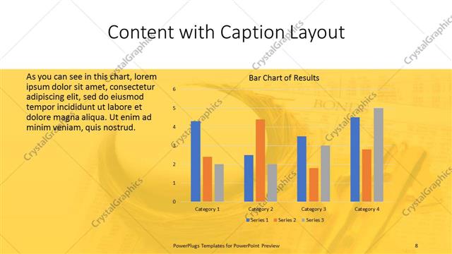 Content with Caption presentation slide layout
