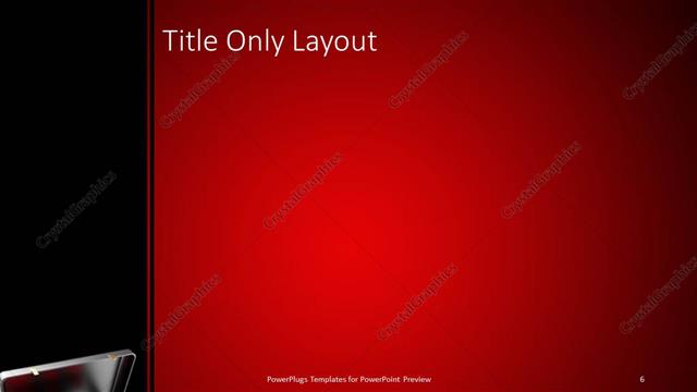 Title Only presentation slide layout