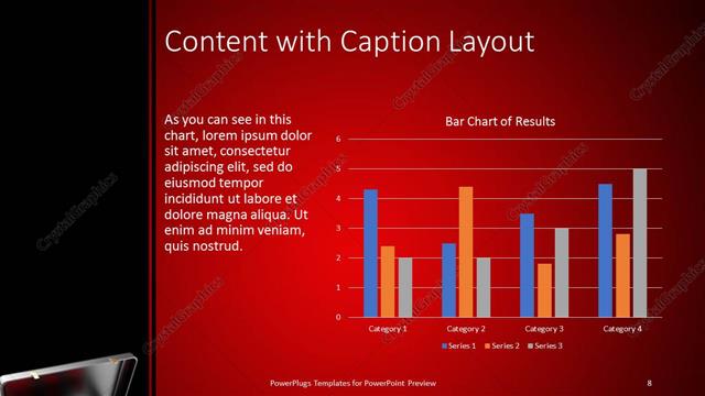 Content with Caption presentation slide layout