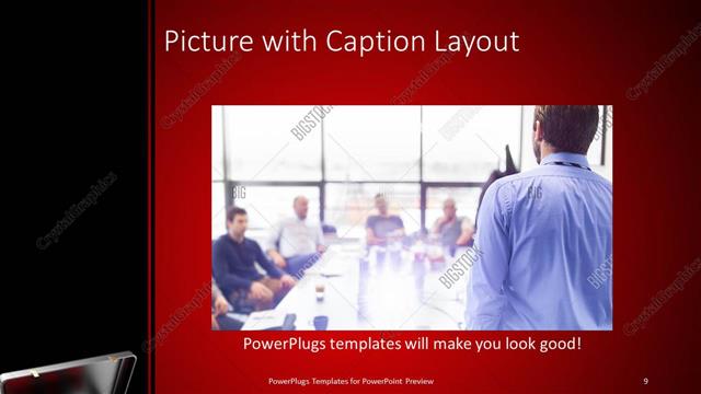 Picture with Caption presentation slide layout