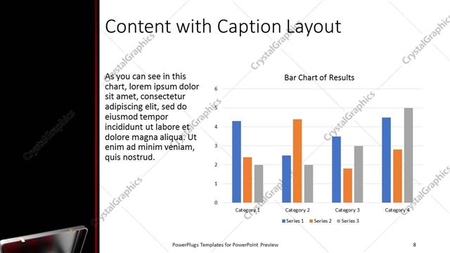Content with Caption presentation slide layout