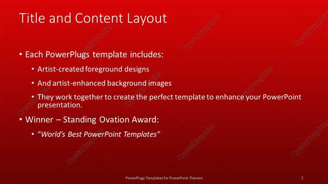 Title and Content presentation slide layout