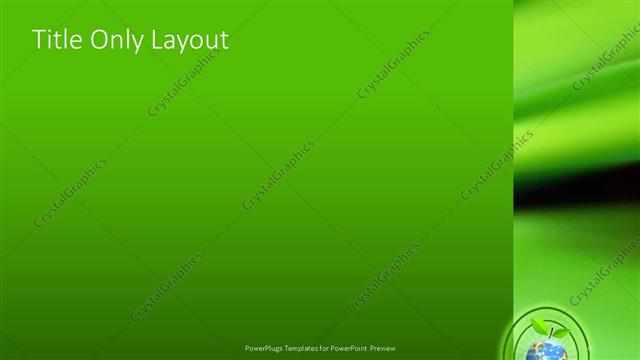 Title Only presentation slide layout