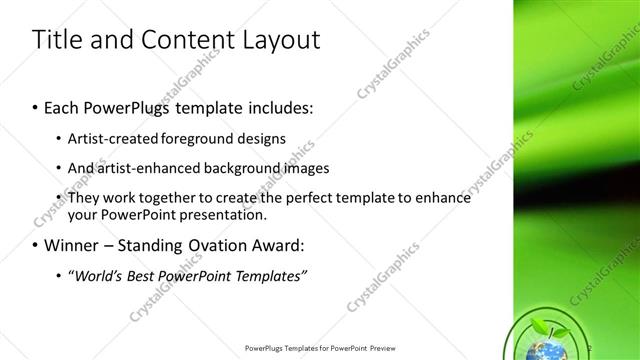 Title and Content presentation slide layout