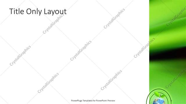 Title Only presentation slide layout