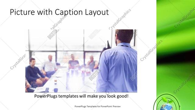 Picture with Caption presentation slide layout