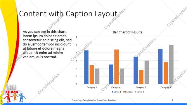 Content with Caption presentation slide layout