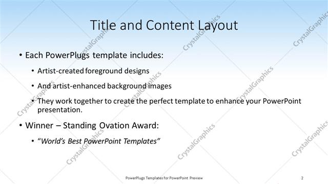 Title and Content presentation slide layout