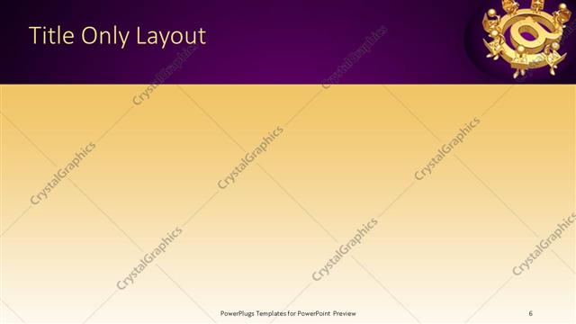 Title Only presentation slide layout