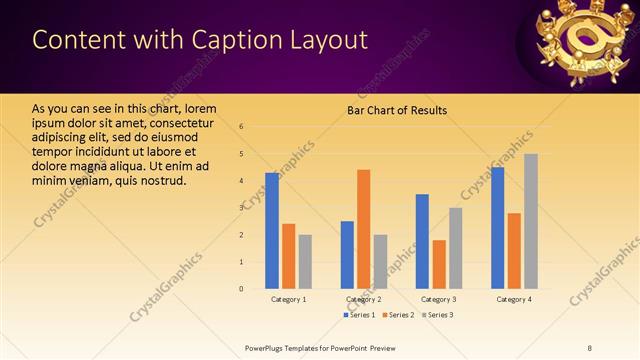 Content with Caption presentation slide layout