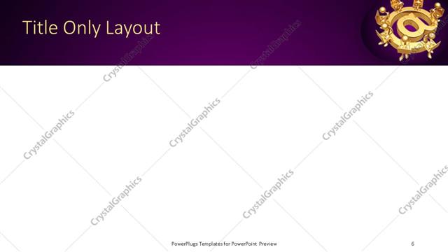 Title Only presentation slide layout