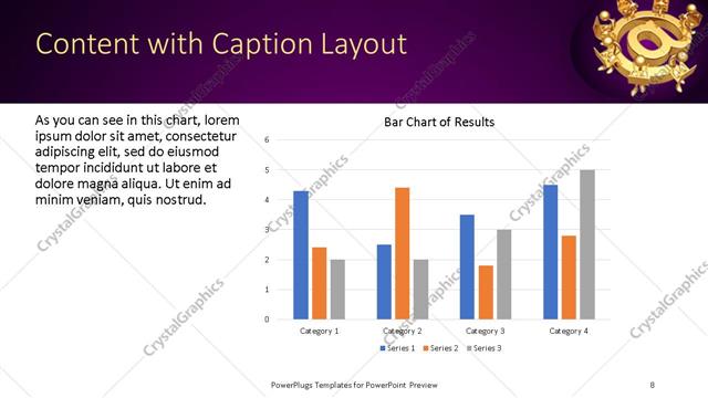Content with Caption presentation slide layout