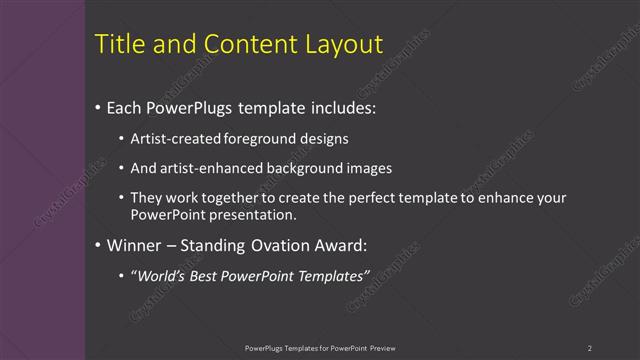 Title and Content presentation slide layout